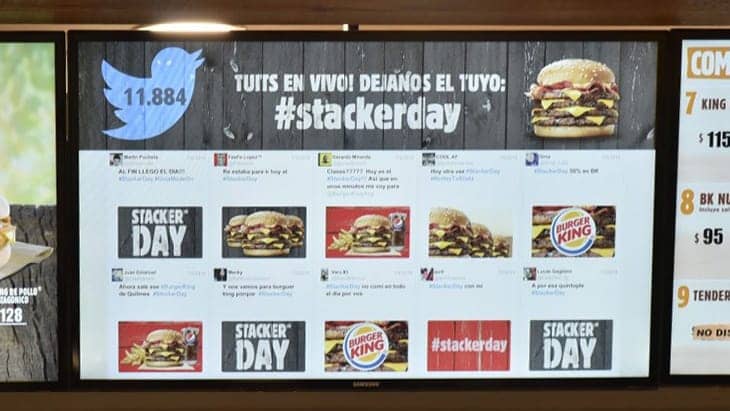 Burger King Stacker's Day - Menu board