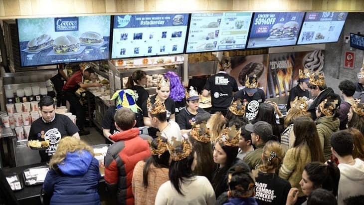 Burger King Stacker's Day - Menu board