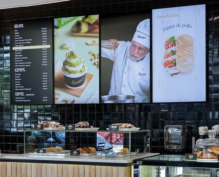SIA Interactive was chosen to carry out the international operation of its menu boards.