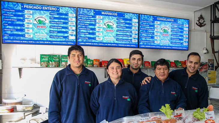 Prometeo fishmongers manage their digital signage with Dex Manager
