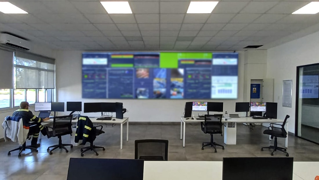 Centro de controle em Tenaris gerenciado com C-Control