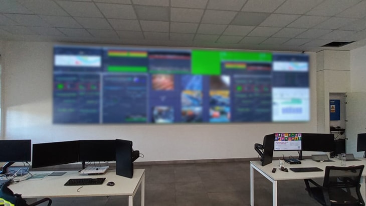 Centro de controle em Tenaris gerenciado com C-Control