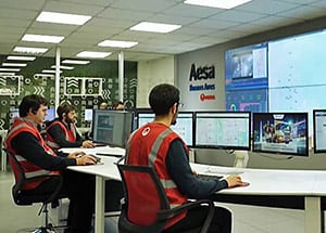 Centros de controle Veolia