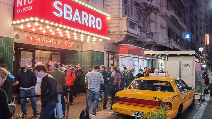 Sbarro sucursal en Buenos Aires
